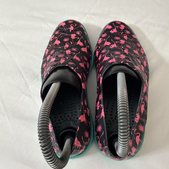 Biion Golf Shoes Oxford Spikeless Slip On Pink Flamingos Women's Size 5 Shoes - Picture 5 of 16